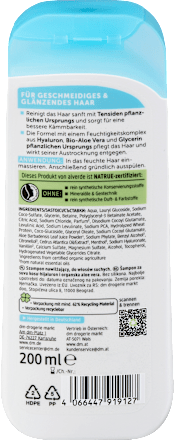 Vlažilni šampon s hialuronom in bio aloe vero alverde NATURKOSMETIK