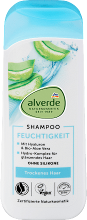Vlažilni šampon s hialuronom in bio aloe vero alverde NATURKOSMETIK