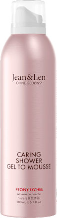 Duschschaum Caring Shower Gel to Mousse Peony Lychee Jean&Len