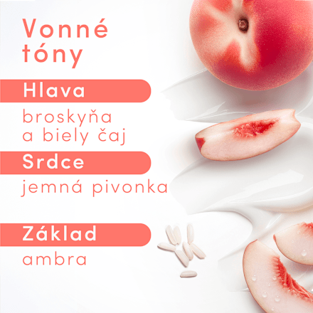 Sprchovací gél Advanced Care Rebalancing, White Peach & Rice Milk Dove