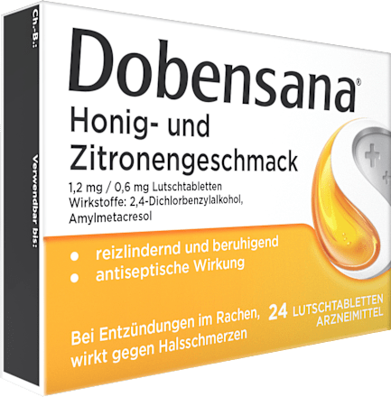 Honig- und Zitronengeschmack Lutschtabletten Dobensana