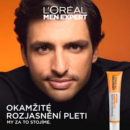 Hydra Energetic pleťový gel pro rozjasnění pleti L'ORÉAL PARiS MEN EXPERT
