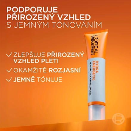 Hydra Energetic pleťový gel pro rozjasnění pleti L'ORÉAL PARiS MEN EXPERT