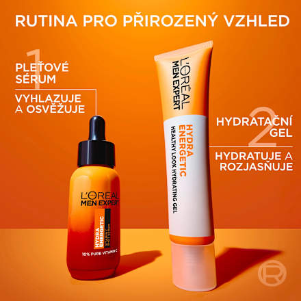 Hydra Energetic pleťový gel pro rozjasnění pleti L'ORÉAL PARiS MEN EXPERT