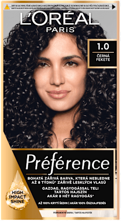 barva na vlasy 1.0 Černá L'ORÉAL PARiS PRÉFÉRENCE