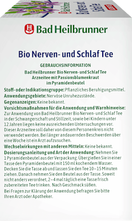 Arzneitee, Nerven- & Schlaf Tee (12 Beutel) Bad Heilbrunner