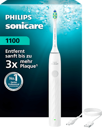Elektrische Zahnbürste 1100 HX3901/01 weiß Philips Sonicare
