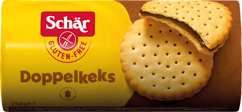 Doppelkekse mit Kakaocremefüllung Glutenfrei Schär