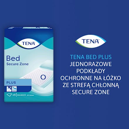 Podkłady higieniczne Bed Secure Zone Plus, 60x90 cm TENA