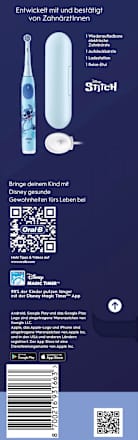 Elektrische Zahnbürste Kinder iO Stitch mit Reiseetui, ab 6 Jahren Oral-B
