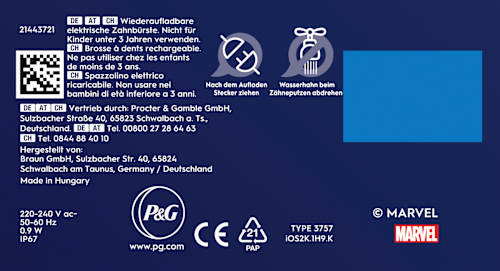 Elektrische Zahnbürste iO Kinder Spiderman mit Reiseetui, ab 6 Jahren Oral-B