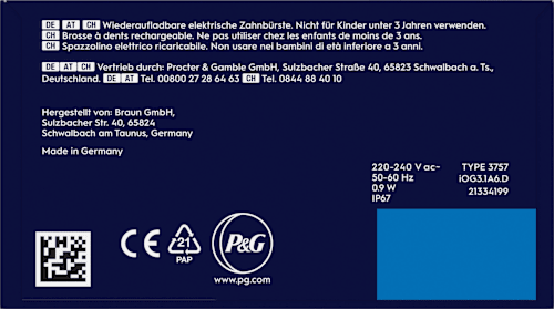 Elektrische Zahnbürste iO Series 3 ice blue Oral-B