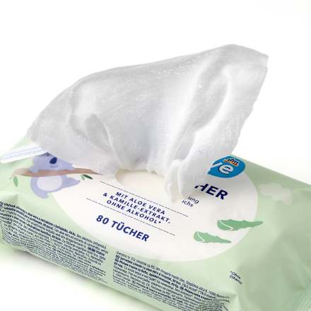 vlhčené ubrousky aloe vera, 4 x 80 ks babylove