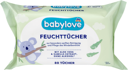 vlhčené ubrousky aloe vera, 4 x 80 ks babylove