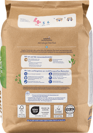 Pannolini a mutandina misura 4 maxi (9 - 15 kg) babylove