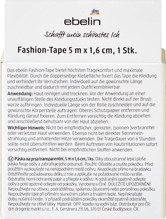 Fashion Tape auf der Rolle Touch of Summer, 5m ebelin