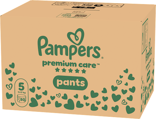 Hlačne plenice velikost 5 - mesečno pakiranje (11-17 kg) Pampers Premium Care