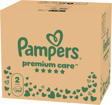 Plenice velikost 2 - mesečno pakiranje (4-8 kg) Pampers Premium Care