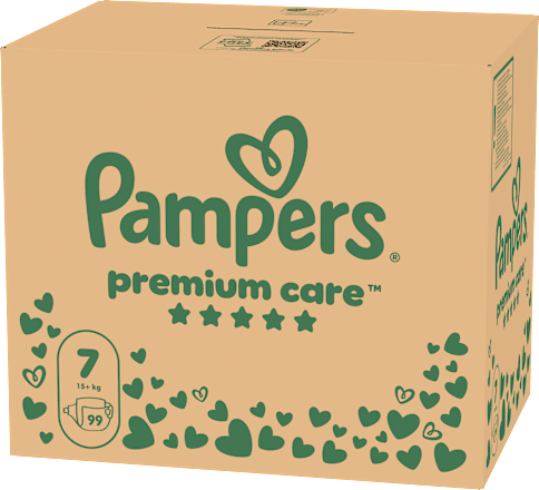 Plenice velikost 7 - mesečno pakiranje (15+ kg) Pampers Premium Care