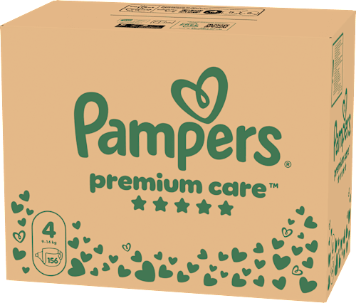 Plenice velikost 4 - mesečno pakiranje (9-14 kg) Pampers Premium Care