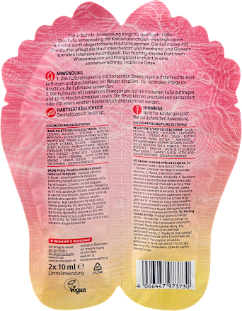 peeling & maska na nohy Watermelon SUMMER, 2 × 10 ml Balea