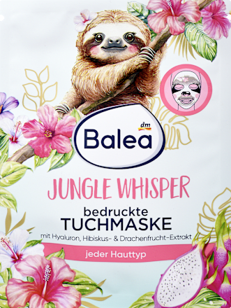 textilní pleťová maska Lenochod Balea
