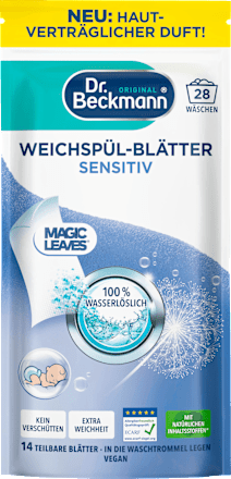 Weichspül-Blätter Sensitiv Dr. Beckmann