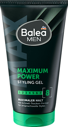 MEN MAXIMUM POWER gel za oblikovanje pričeske Balea MEN