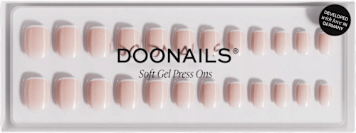 Unghie press-on Classic french in gel morbido Doonails