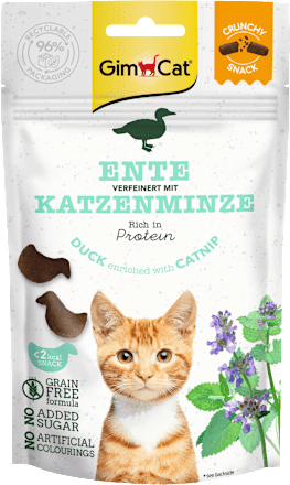 Trockenfutter Katze mit Ente verfeinert mit Katzenminze GimCat