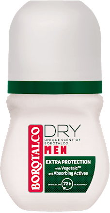 MEN DRY UNIQUE SCENT OF BOROTALCO dezodorans roll-on za muškarce - EXTRA PROTECTION Borotalco