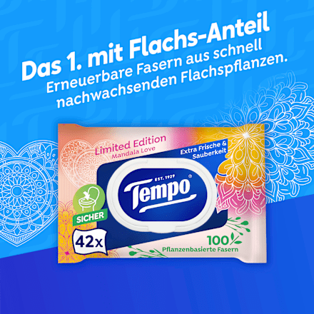 Feuchtes Toilettenpapier Tempo