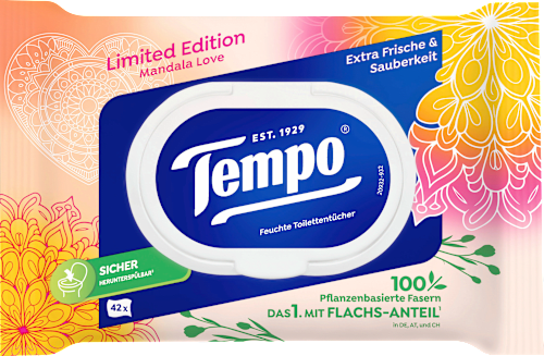 Feuchtes Toilettenpapier Tempo