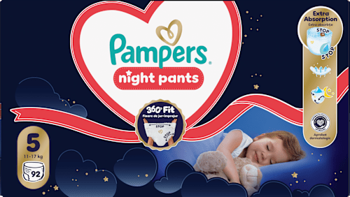 Plienkové nohavičky nočné veľ. 5 (11 - 17 kg) Pampers night pants