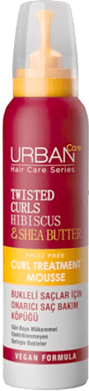 Spumă stilizare păr creț cu hibiscus și unt de shea URBAN Care