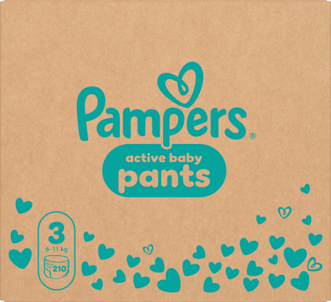 Plienkové nohavičky veľ. 3 (6 - 11 kg) Monthly Pack Pampers active baby