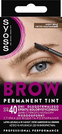 Боя за вежди Brow Tint, светлокафяв цвят syoss