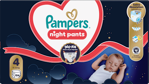 Plienkové nohavičky nočné veľ. 4 (9 - 15 kg) Pampers night pants