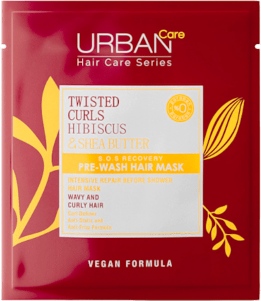 Mască pre-șamponare păr creț cu hibiscus și unt de shea URBAN Care