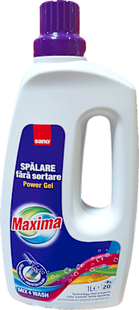 Detergent de rufe lichid Mix&Wash, 20 spălări sano Maxima