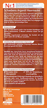 Haarmaske Arganöl (2x7 ml) Schaebens