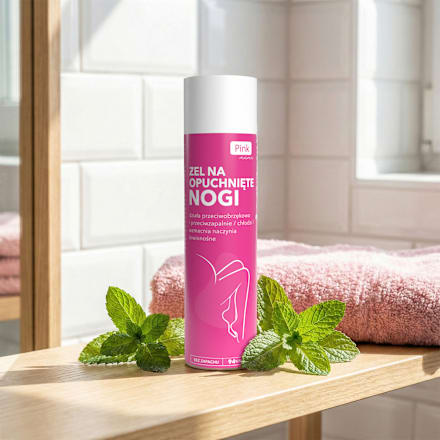 Żel na opuchnięte nogi Pink mama