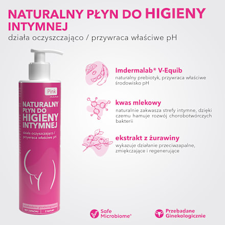 Naturalny płyn do higieny intymnej Pink mama