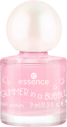 GLIMMER IN A BUBBLE lak na nehty 01 Glaze In A Haze essence