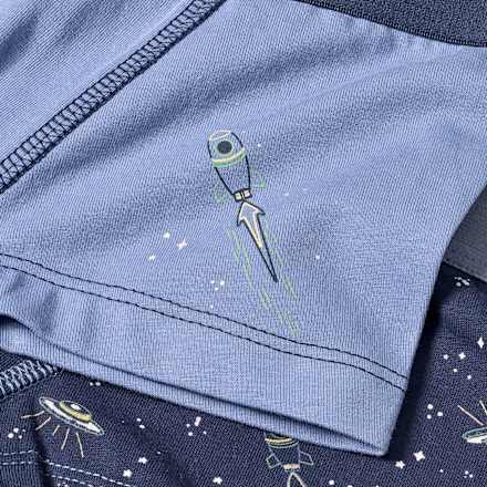 Boxershorts mit Weltraum-Muster, blau, Gr. 110/116 ALANA
