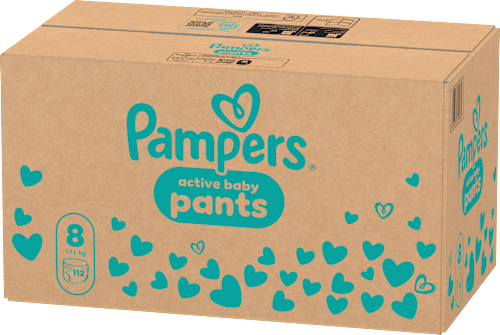 Plienkové nohavičky veľ. 8 (17+ kg) Monthly Box Pampers active baby