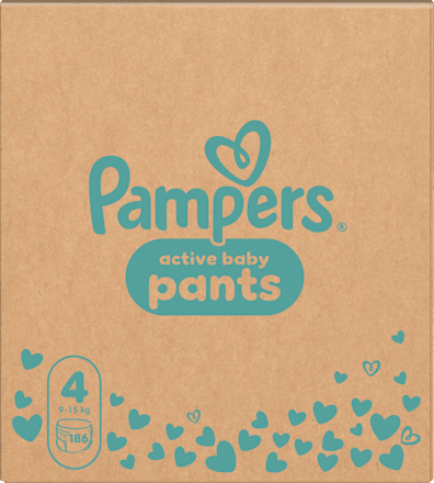 Plienkové nohavičky veľ. 4 (9 - 15 kg) Monthly Pack Pampers active baby