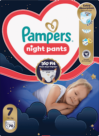 Plienkové nohavičky nočné veľ. 7 (15+ kg) Pampers night pants