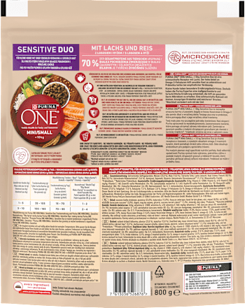Mini Sensitive granule pro psy losos PURINA ONE