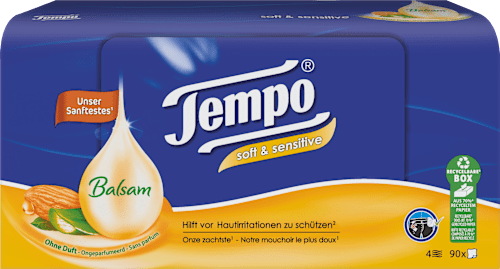 Taschentücher soft & sensitive (36x9 St) Tempo